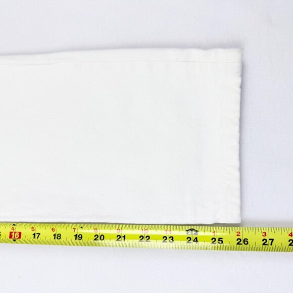 Levis 501 Women Original Straight Button White Denim Crop Jeans 29x26 Cotton NWT - Picture 12 of 14